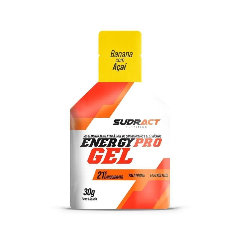 Energy Pro Gel - 1 sachê de 30g Banana com Açaí - Sudract Nutrition