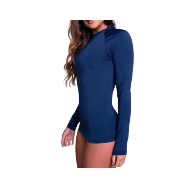 Camisa térmica feminina proteção UV 50 segunda pele