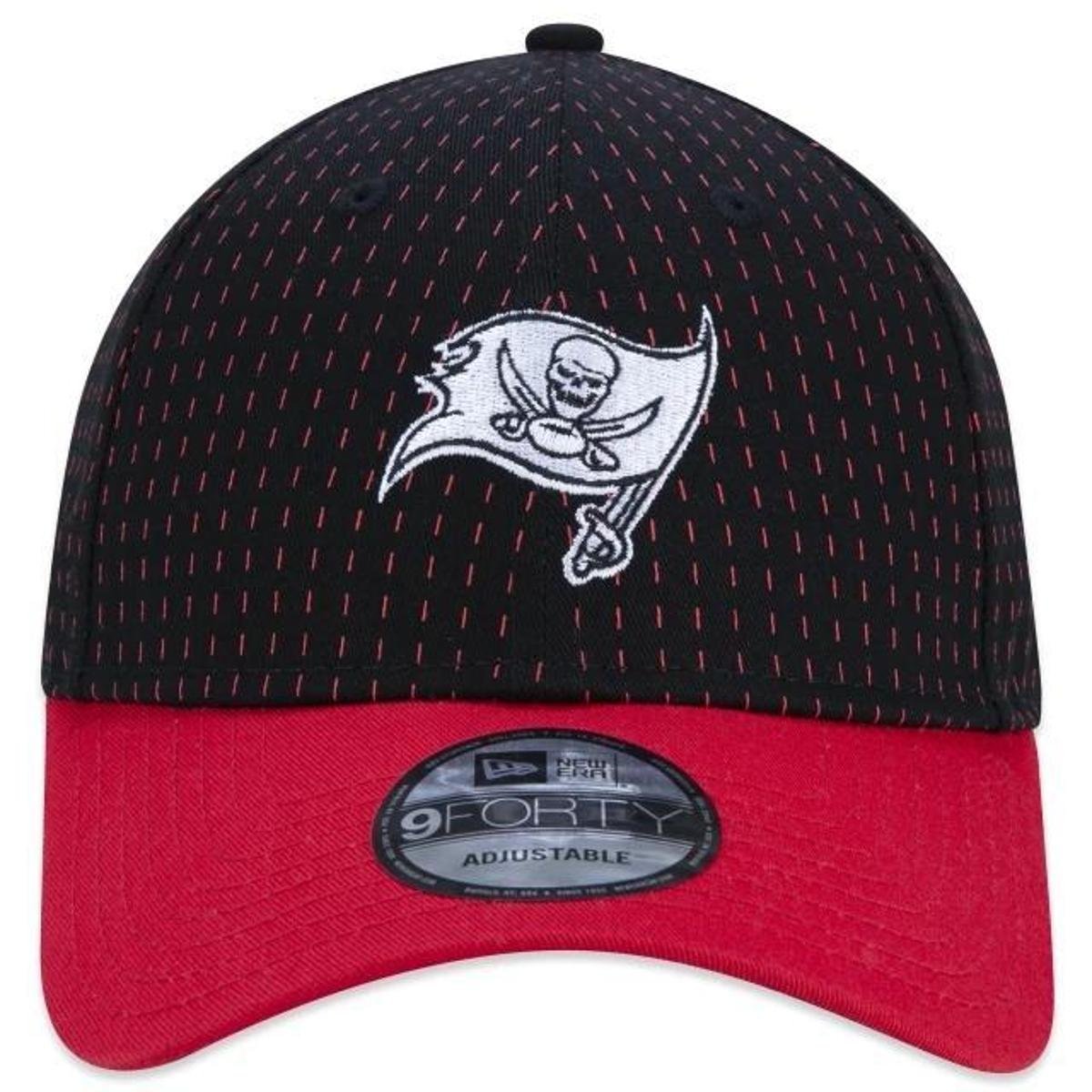BONÉ NEW ERA 940 TAMPA BAY BUCCANEERS CORE PRETO VERMELHO
