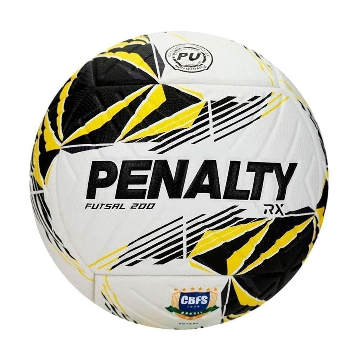 Bola Futsal Penalty RX 200 XXVI - Branco e Amarelo Único