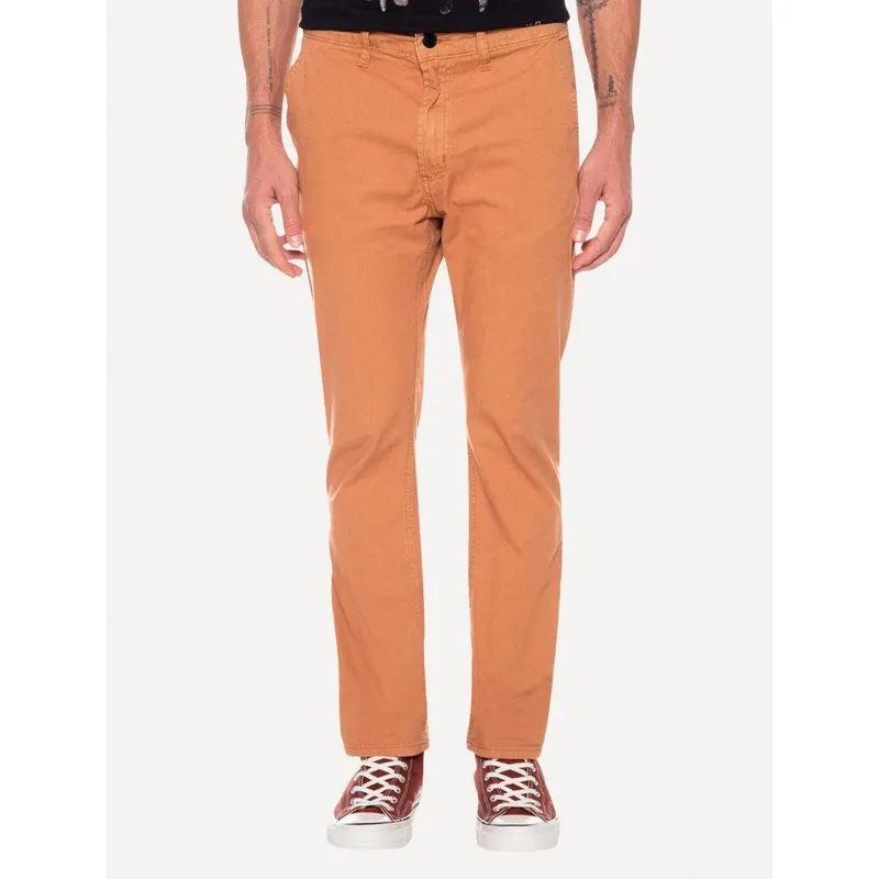 Calça John John Sarja Masculina Slim Alasca Marrom Claro