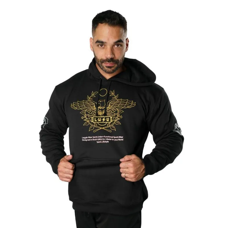 Moletom Masculino Golden Eagle Preto