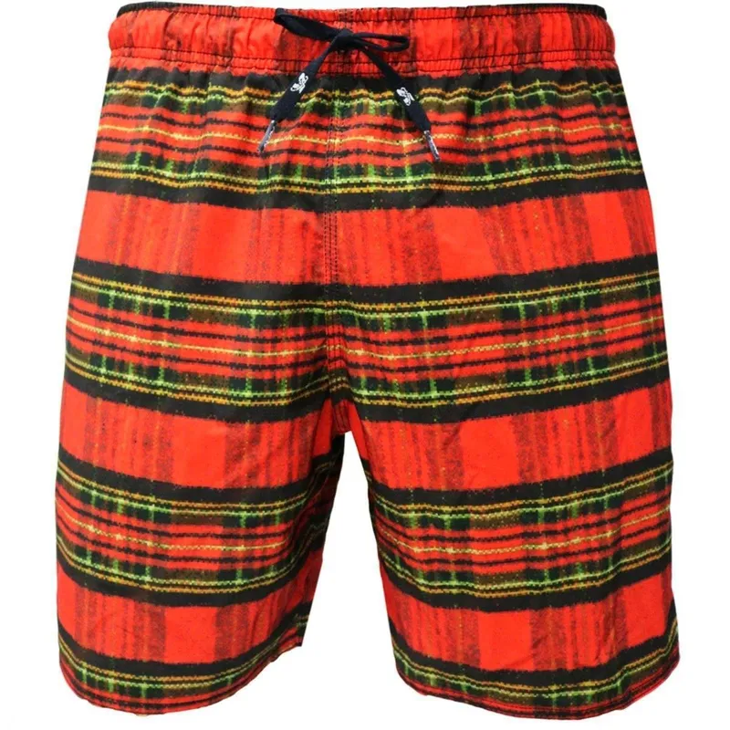 Shorts Elástico Alkary Xadrez Vermelha.