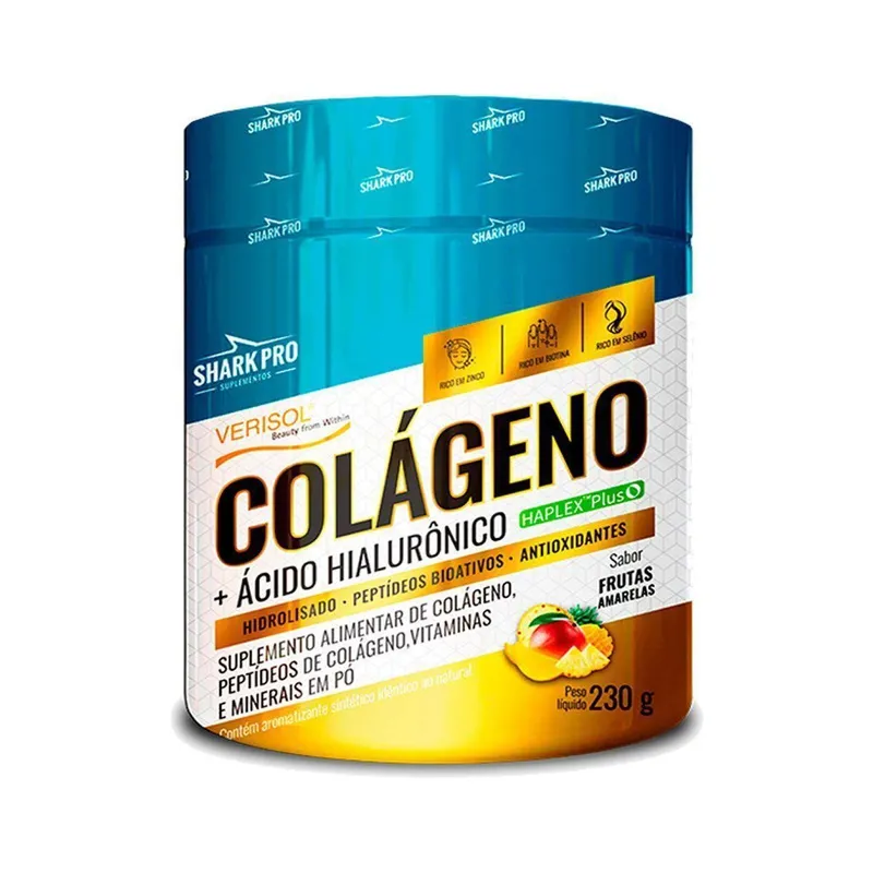 Colágeno + Ácido Hialurônico - 230g Frutas Amarelas - Shark Pro