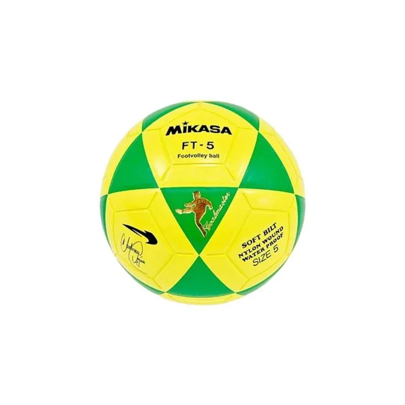 BOLA FUTVOLEI COURO SINT ANDERSON AGUIA FT-5 - AMARELO/VERDE 5