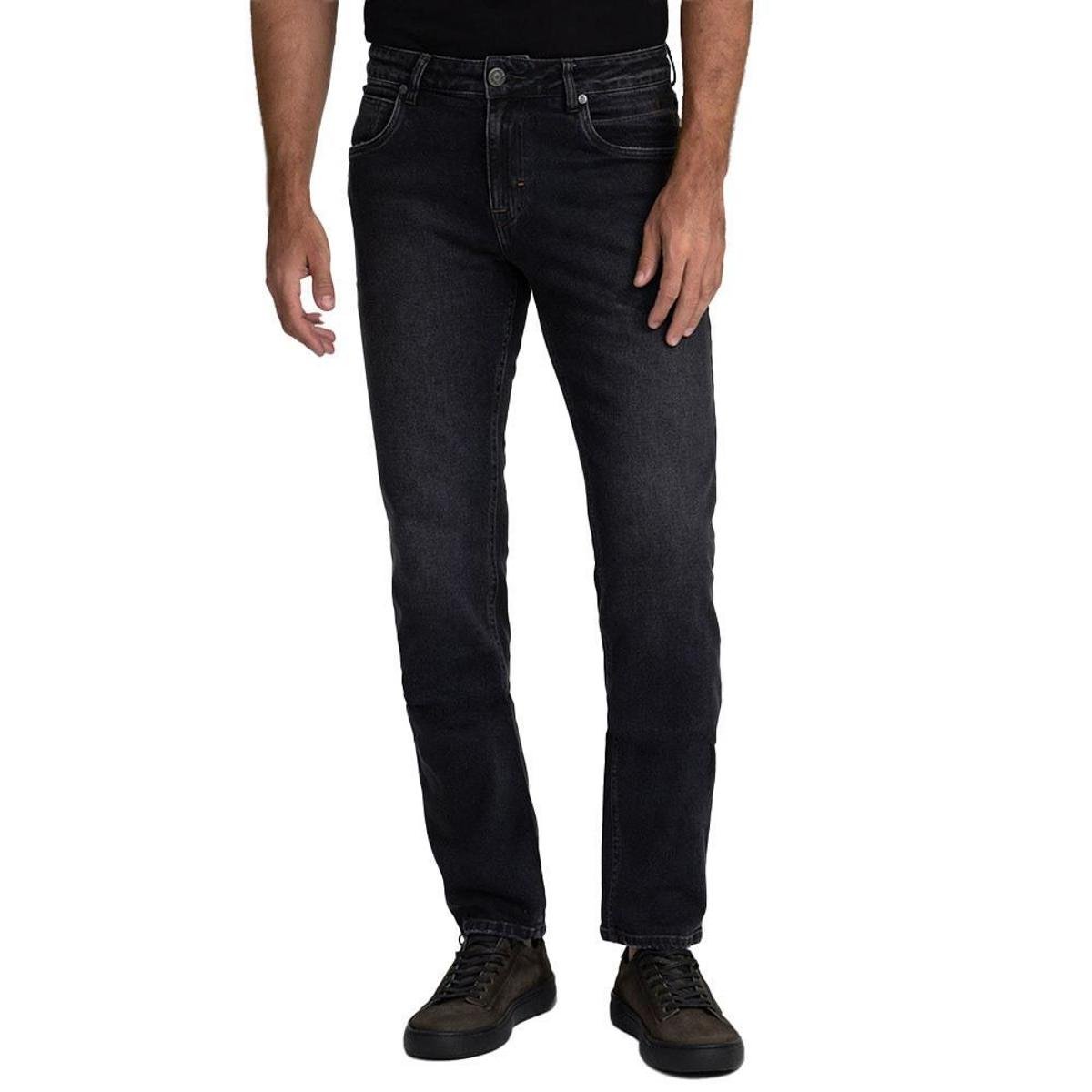Calça Sarja Masculina Docthos Relaxed Preta - 820436
