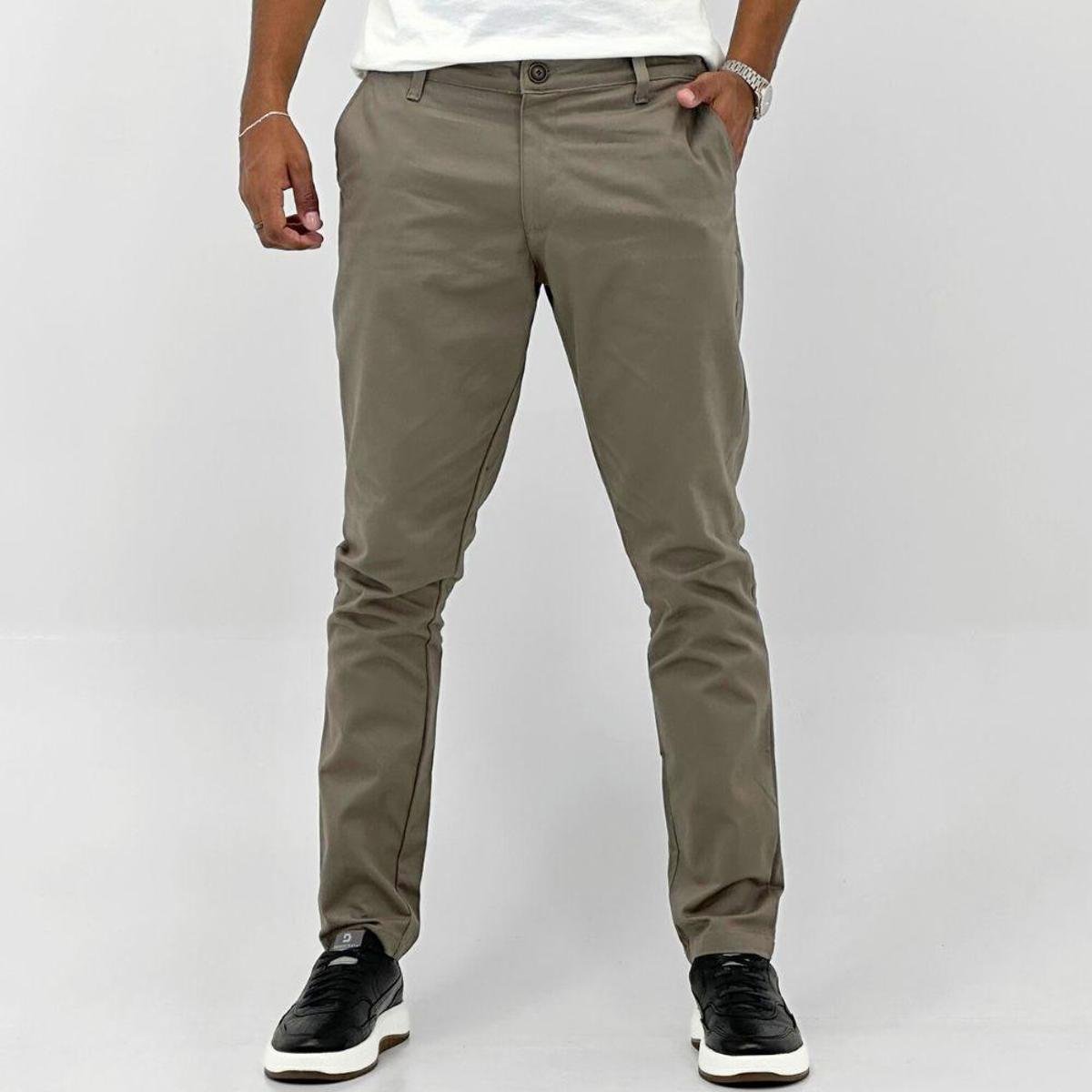 Calça Guilherme Soul Slim em Sarja Masculina