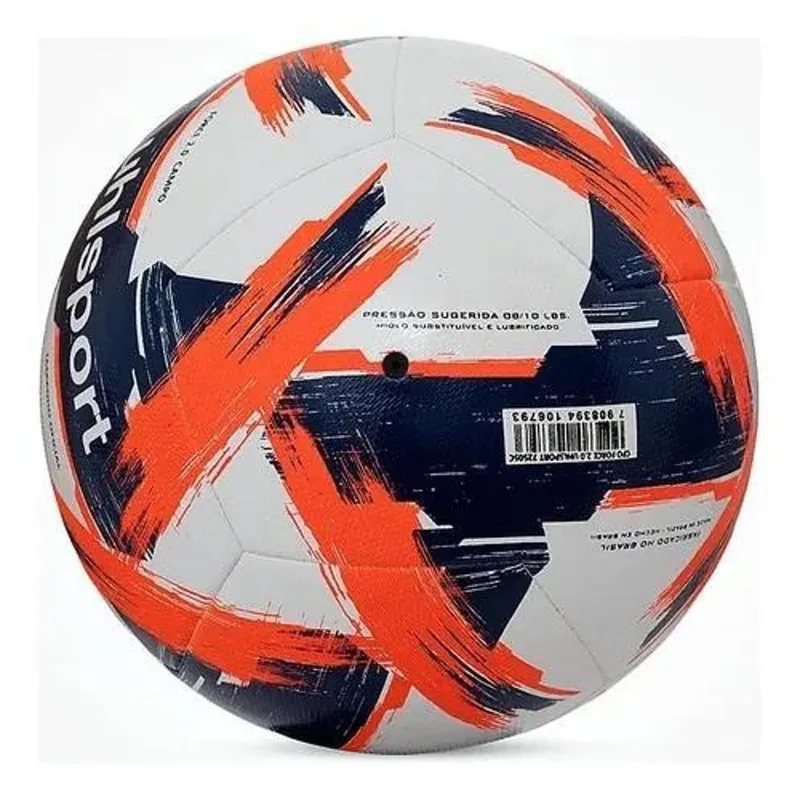 Bola Campo Uhlsport Force 2.0 - Branco/Azul/Vermelho