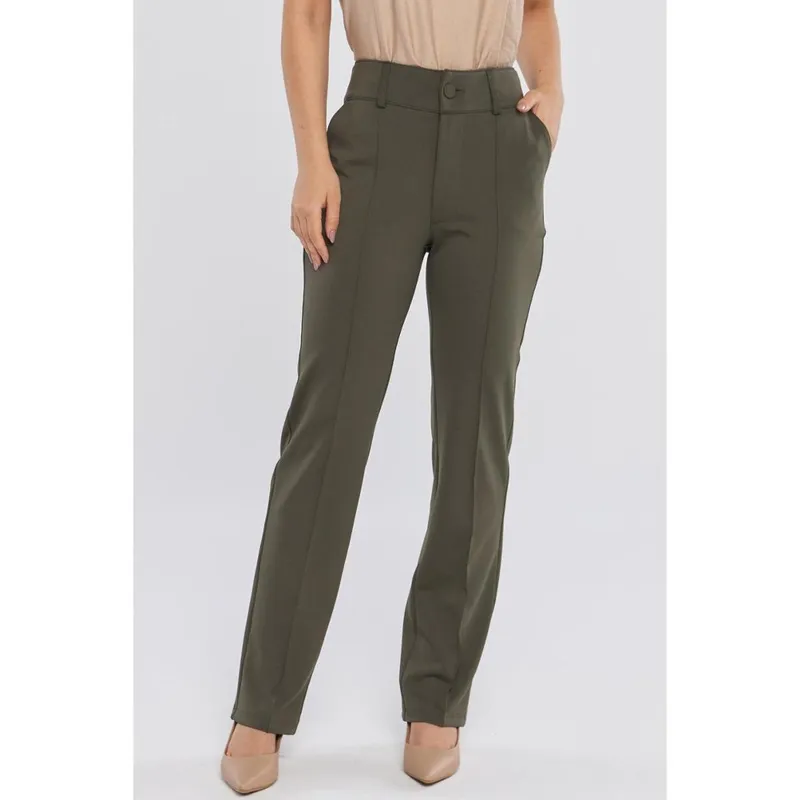 Calça PKS Alfaiataria Ponto Roma Verde Militar