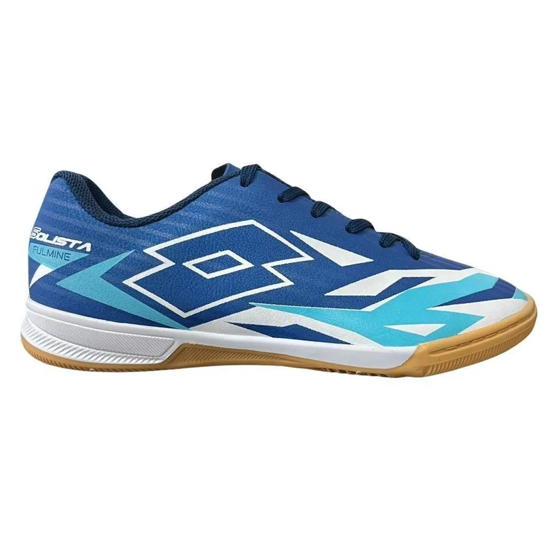 Chuteira Futsal Lotto 10703 Solista Fulmine B700 Marinho