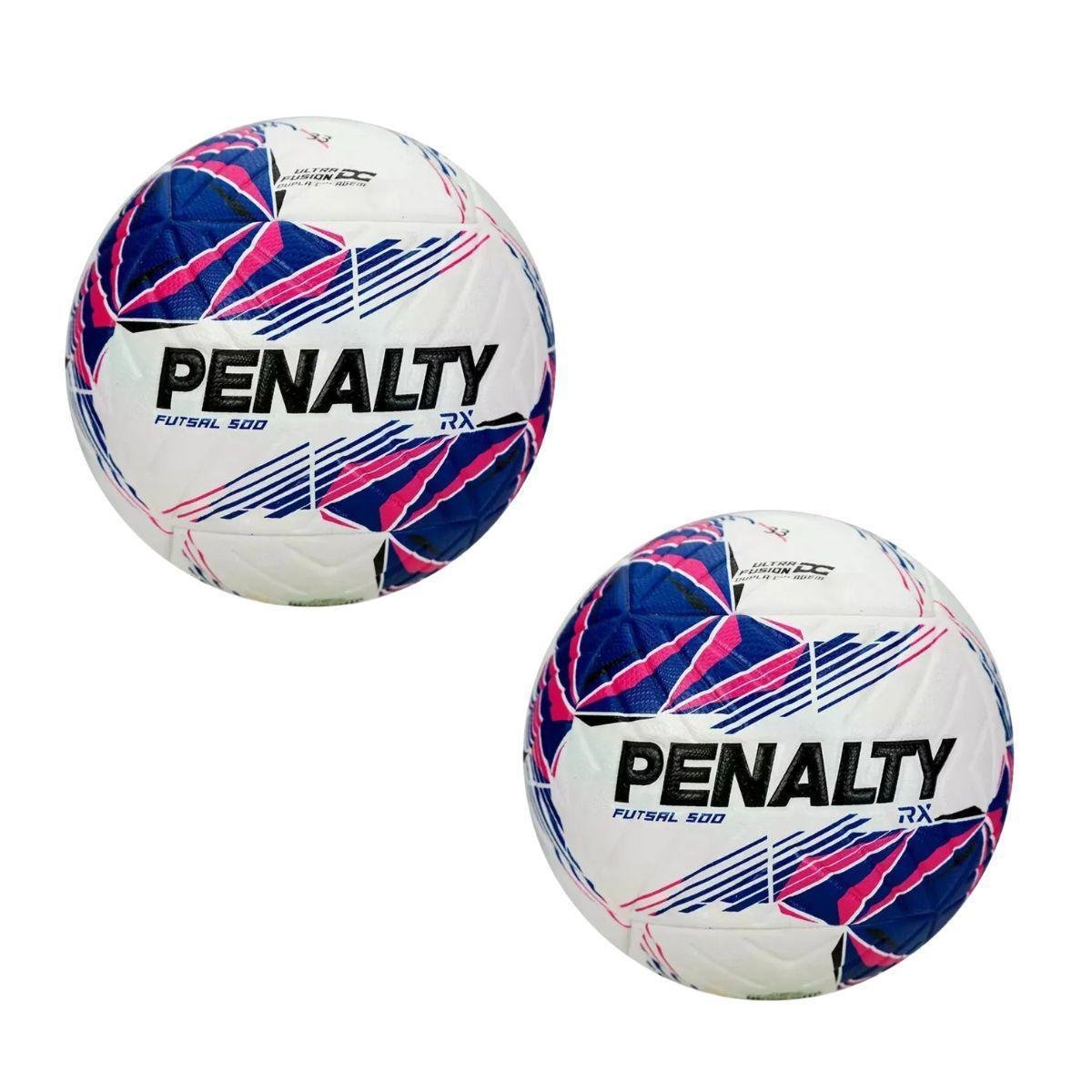 Kit 02 Bola De Futsal Penalty RX 500 XXVI 2026 Selo CBFS