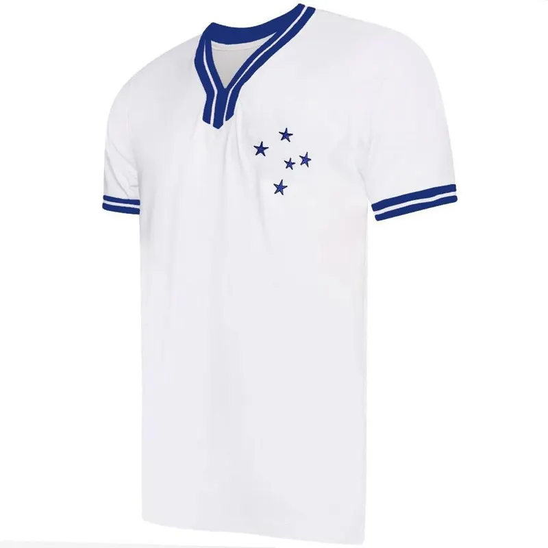 Camisa Cruzeiro Retrô Vintage Branca