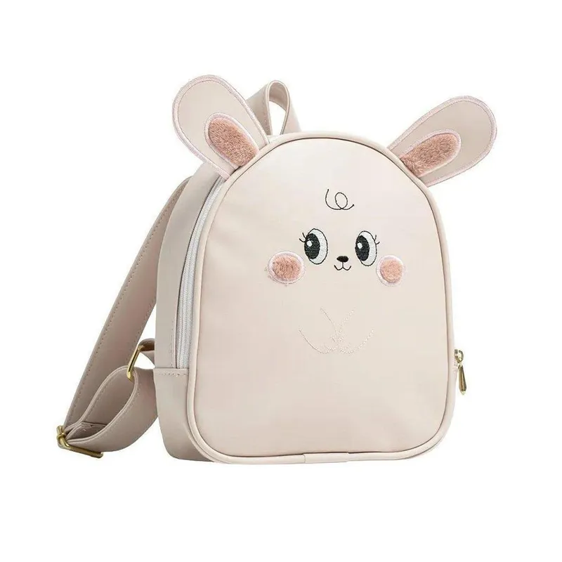 Mochila de Passeio Hug Fun Coelho Rosa e Bege