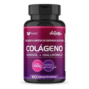 ElaBella Muwiz Colágeno Verisol + Hialurônico 1000mg (60 Comprimidos) Beleza de Dentro para Fora