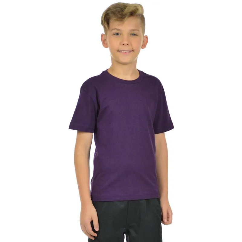Camiseta algodão gola redonda infantil unissex fenomenal Verde militar 06