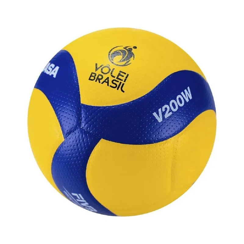 Bola de Voleibol Mikasa V200W Em Couro Sintético Laminado - Ref MK000062