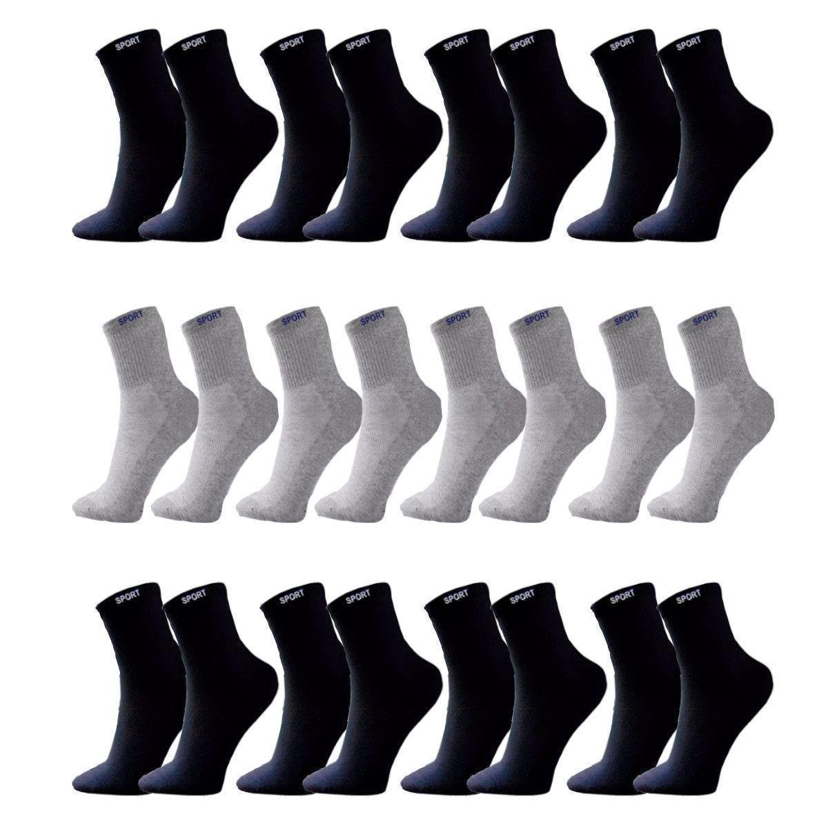 Kit Meia Bruck Store Cano Longo Sport Masculina Sport 12 Pares