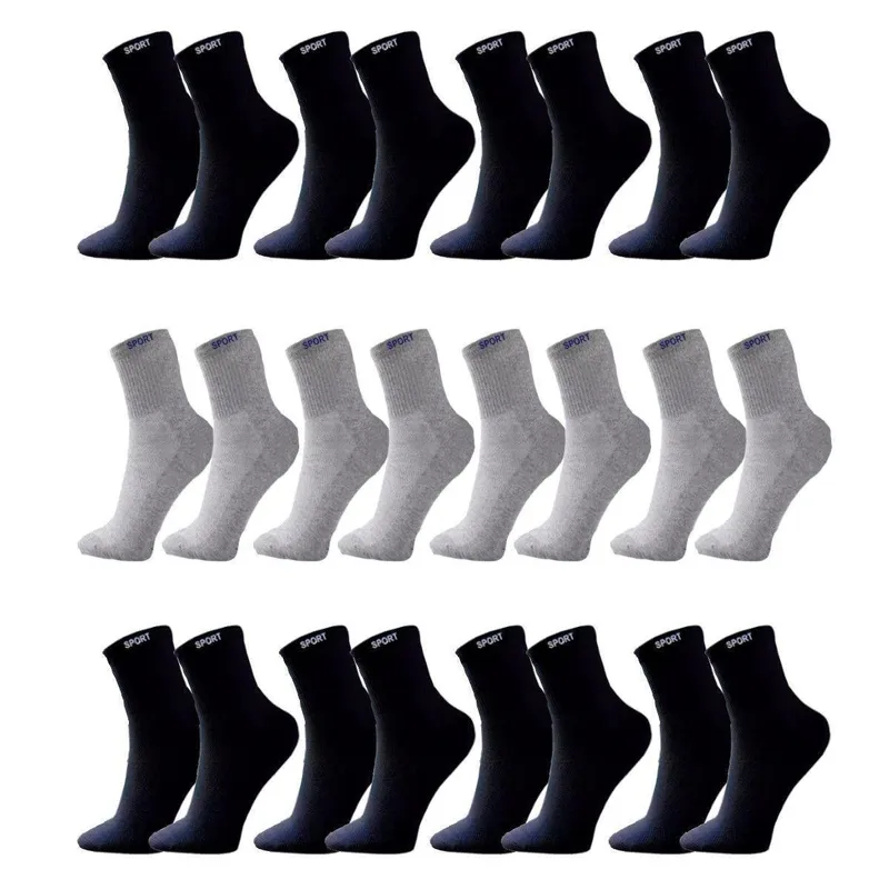 Kit Meia Bruck Store Cano Longo Sport Masculina Sport 12 Pares