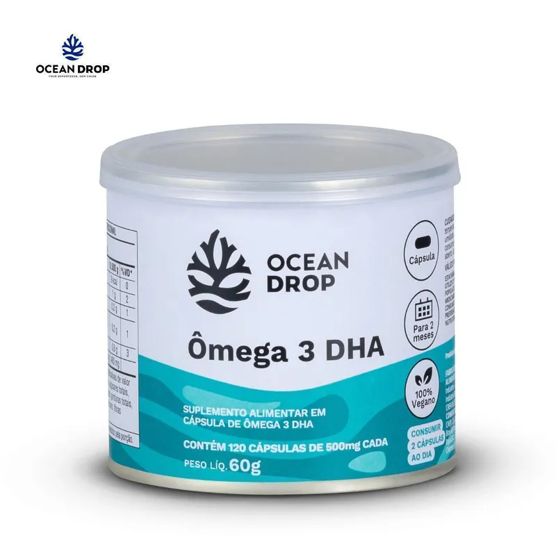 Omega 3 DHA 500mg 120 Capsulas Ocean Drop