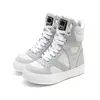 Tenis Sneaker Feminino Botinha Treino Academia Cano Alto