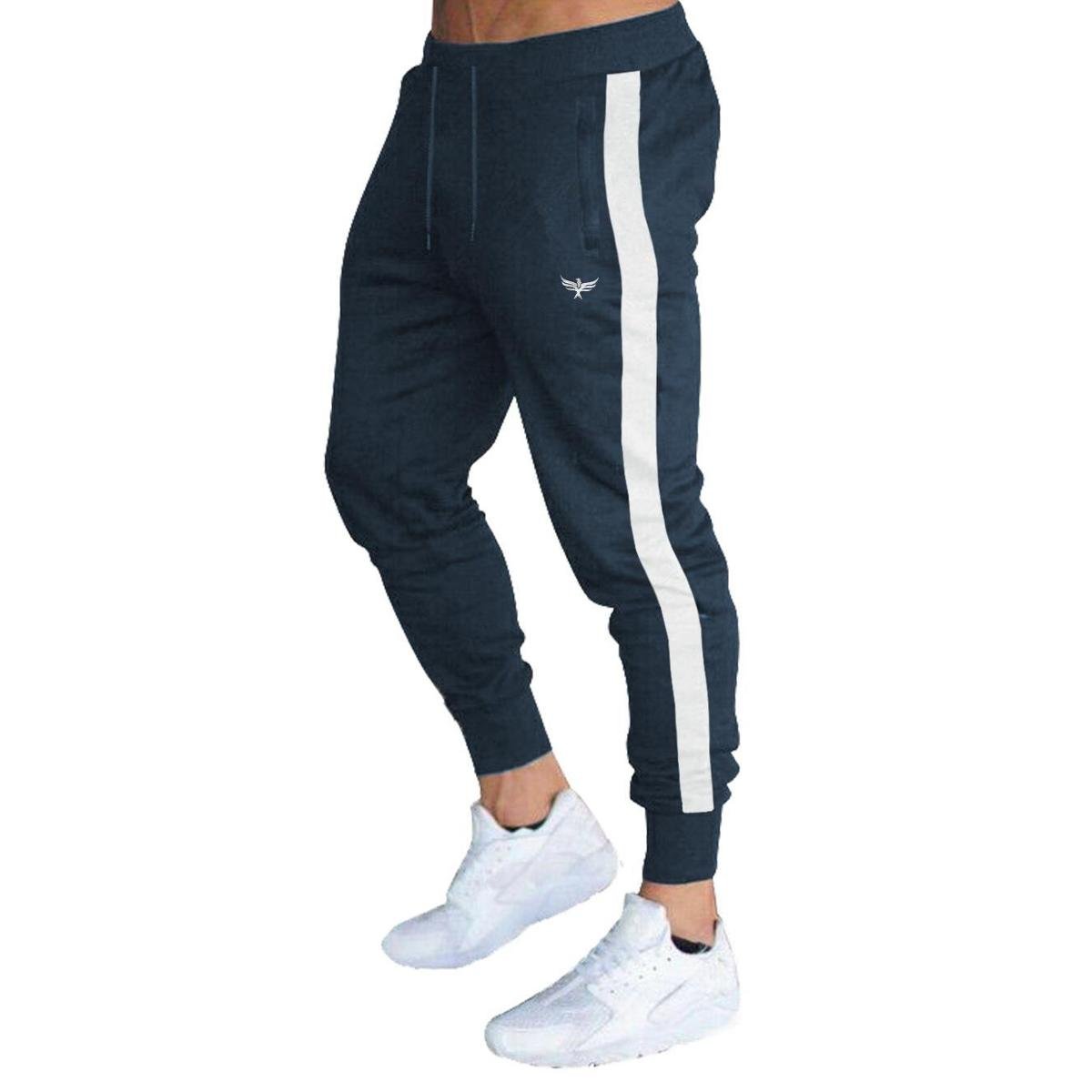 CALÇA DE MOLETOM MASCULINO SLIM JOGGER LISTRA LOGO KONOA