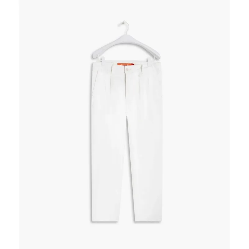 Calca Gal Color Canvas Off white 40