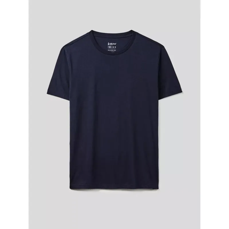 Camiseta Oficina Reserva Pima Leve Gola C Azul