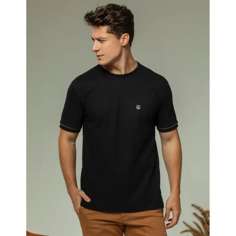 Camiseta Trup Basica Malha Piquet Gola Careca