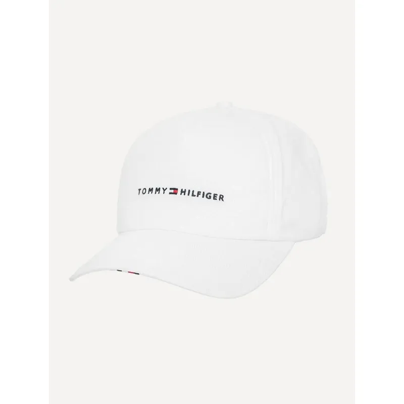Boné Tommy Hilfiger Masculino Foundation 6 Panel Branco