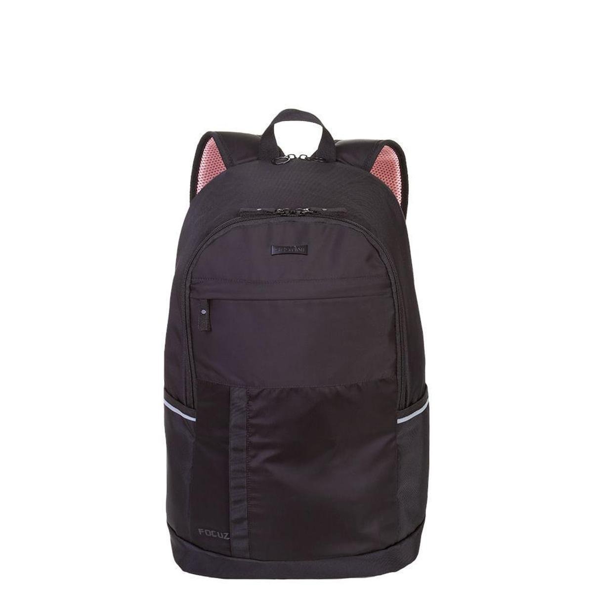 Mochila Grande 2 Compartimentos Laptop Sestini Focuz F - Preto