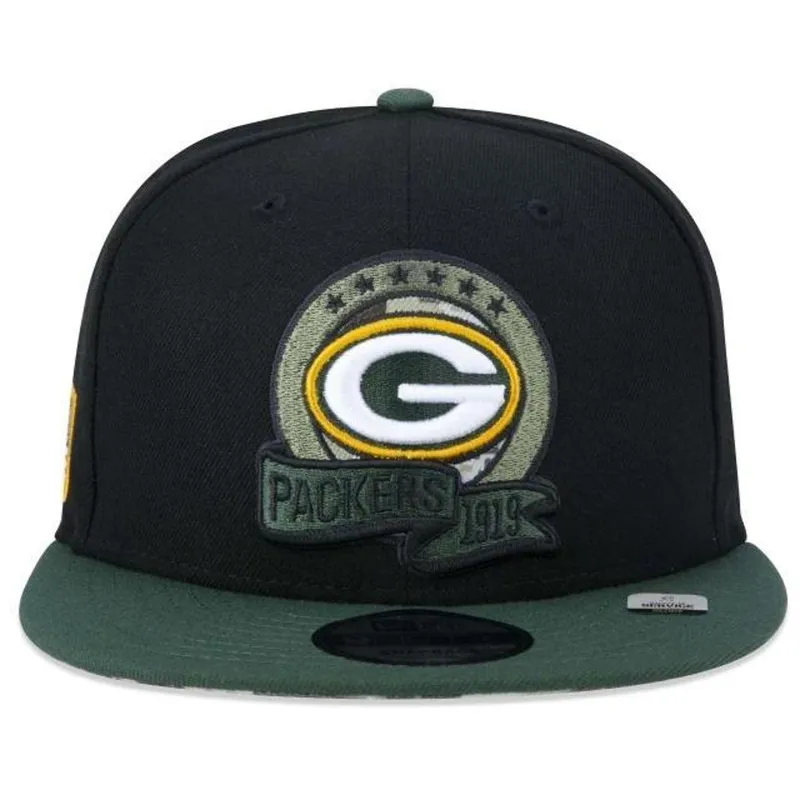 BONÉ NEW ERA 950 GREEN BAY PACKERS SALUTE TO SERVICE NFP23BON093 PRETO VERDE