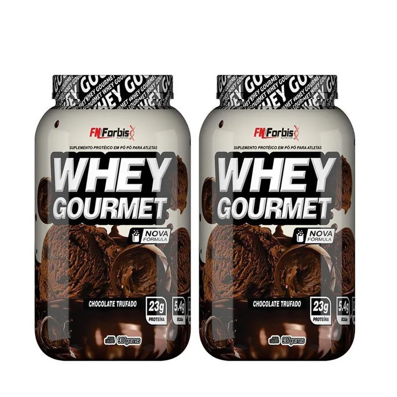 Kit 2X Whey Protein Gourmet 907g Pote - FN Forbis Nutrition