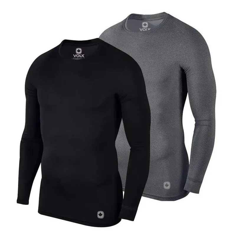 Kit 2 Camisetas Térmicas Masculina Segunda Pele Proteção Sol Camisa Uv50+