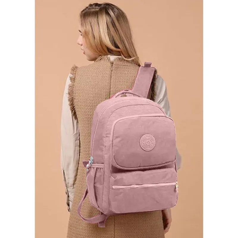 Mochila Feminina Notebook Faculdade Tactel Divisórias Bolsos