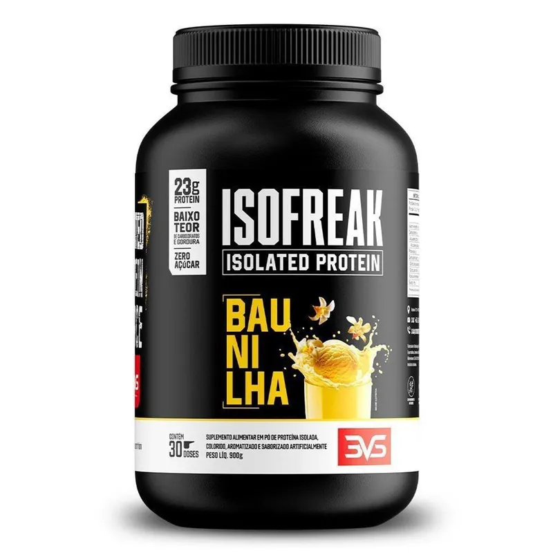 Whey Isolado Isofreak 900g Sabor Baunilha 3VS Nutrition