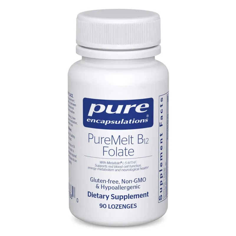 Suplemento De Encapsulamentos Puros Puremelt B12 Folate 90 Lozeng