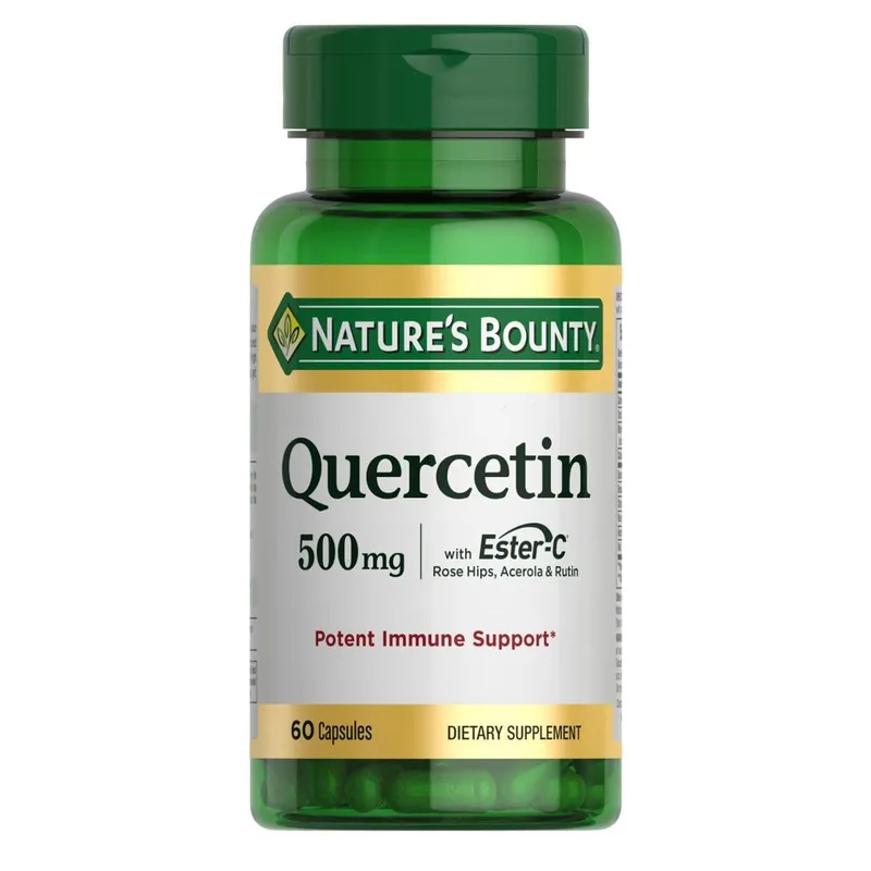 Suplemento Nature's Bounty Quercetina 500 mg com vitamina C 60 ct