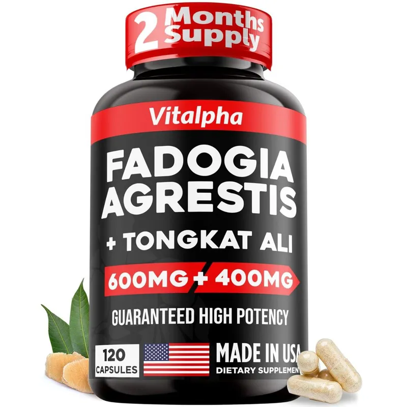 Suplemento VITALPHA Fadogia Agrestis Tongkat Ali 120 cápsulas