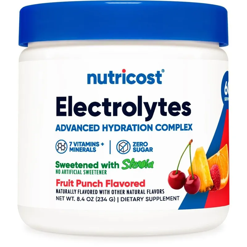 Complexo eletrolítico em pó Nutricost Fruit Punch 60 porções