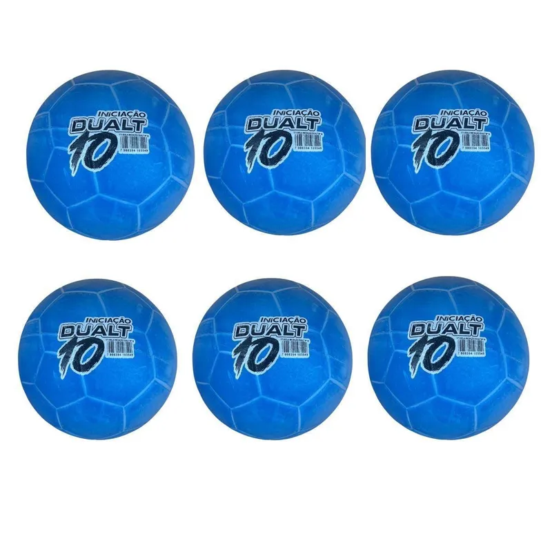 Kit 06 Bola De Iniciação Queimada Dualt N10 Esportiva Infantil