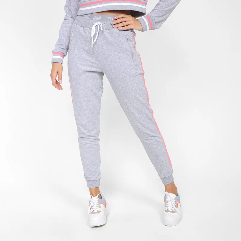Calça Moletom Everlast Cintura Alta Feminina