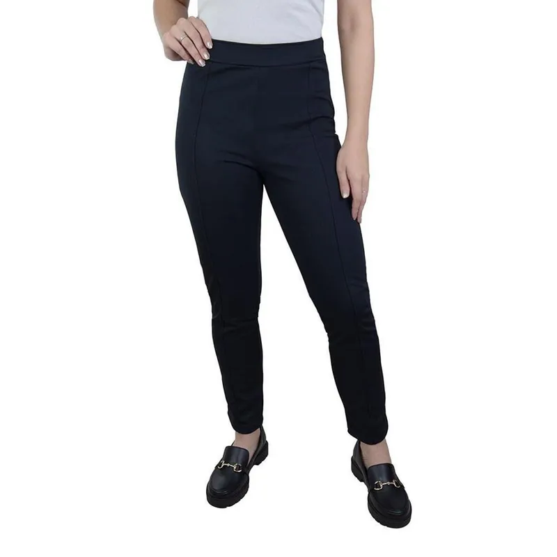 Calça Feminina Olho Fatal Jacquard Reta Preta - 60169