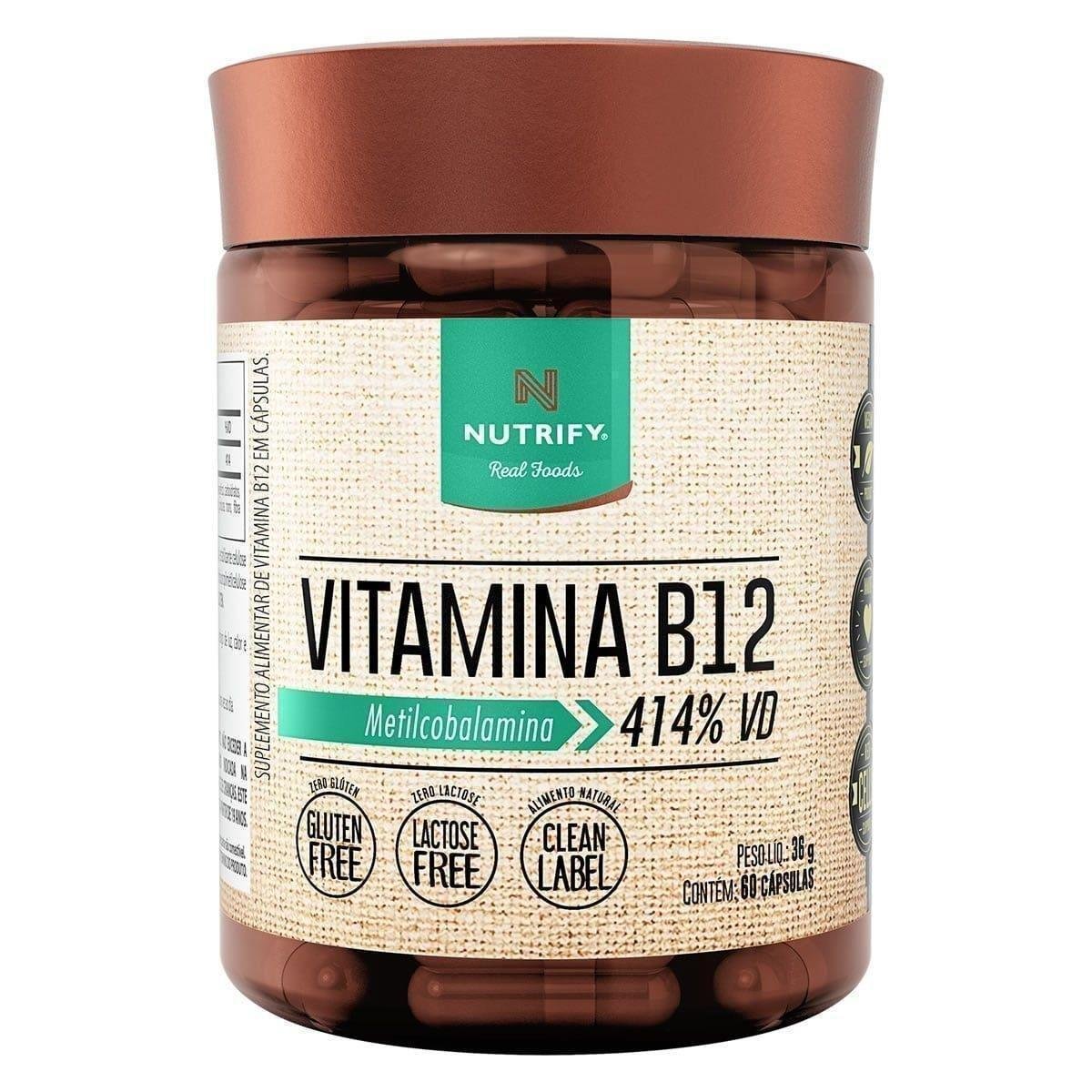 Vitamina B12 60 Cápsulas Nutrify