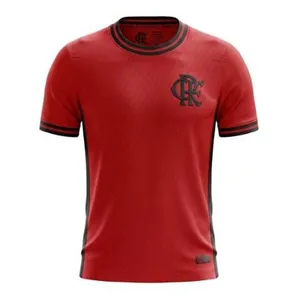Camiseta Flamengo Oficial Dry Jacquard Escudo Tpu Confortável