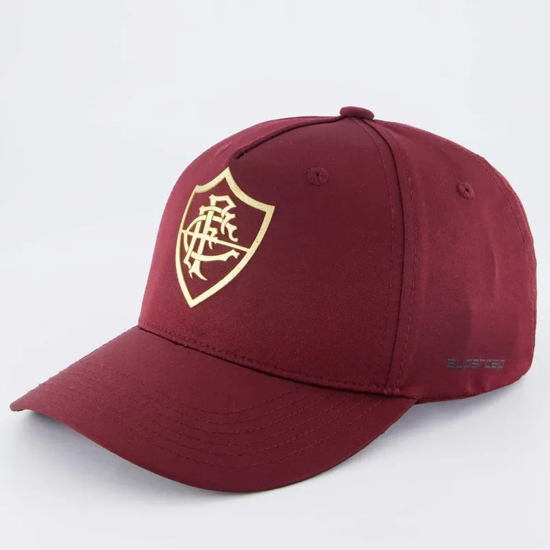 Boné Fluminense Americano Bordô e Dourado