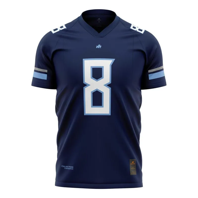 Camisa Tennessee 8 Eurodry Marinho Original Rinno Class Futebol Americano