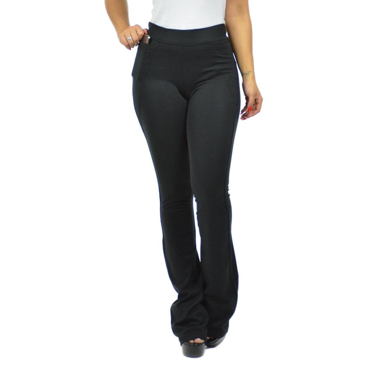 Calça jump magnífica fenomenal Preto Gg