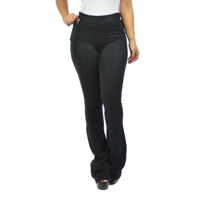 Calça jump magnífica fenomenal Preto Gg
