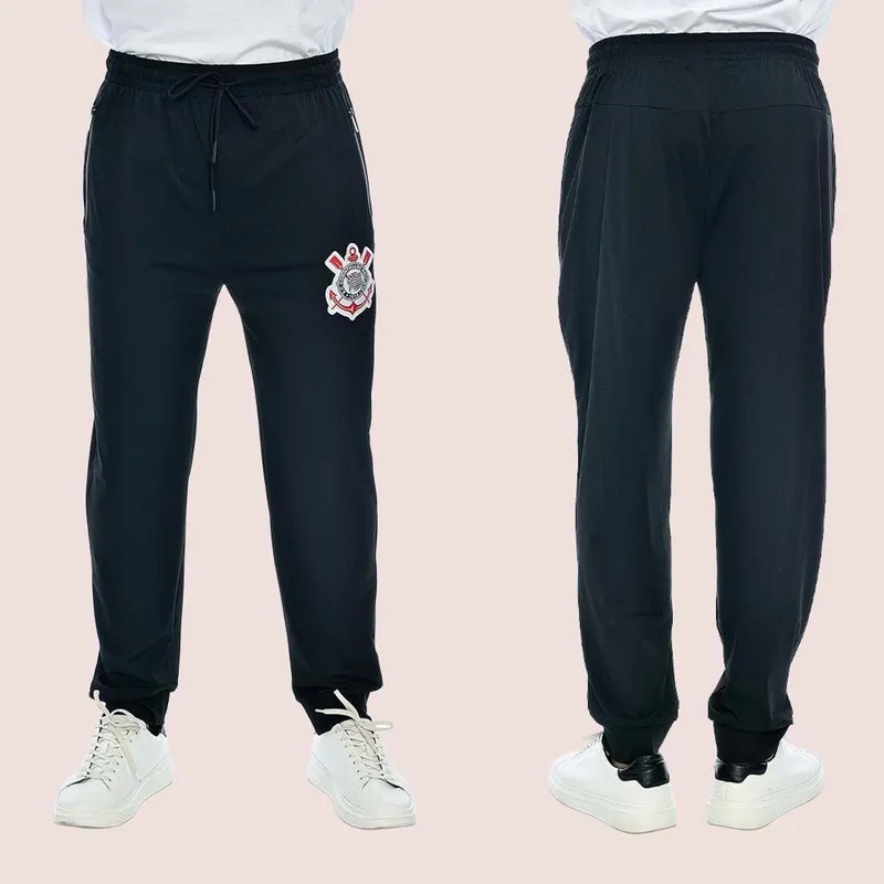 Calça Corinthians Masculina Escudo Bordado