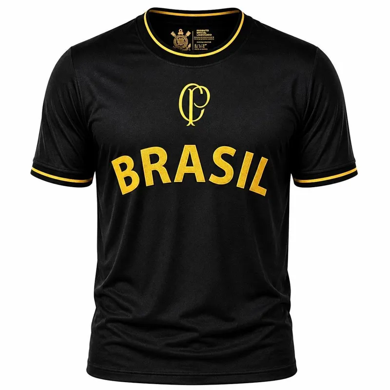 Camisa Corinthians Especial Brasil Gold - Masculino